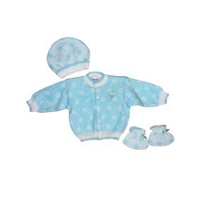Vintage handmade Baby sweater & Bootie set